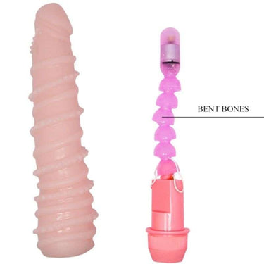Dildo realistico con vibrazioni multiple e ventosa, stimolazione a spirale